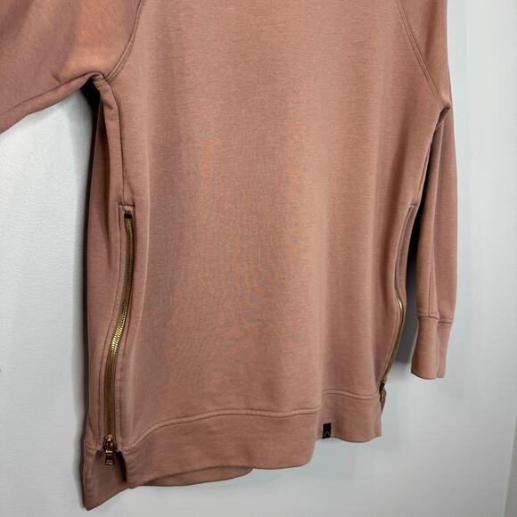 Varley Blush Manning Sweatshirt Double Zippered Pullover Casual Women's S - Picture 3 of 12